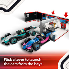 LEGO City F1 Alpine car for diverse Formula 1 storytelling.