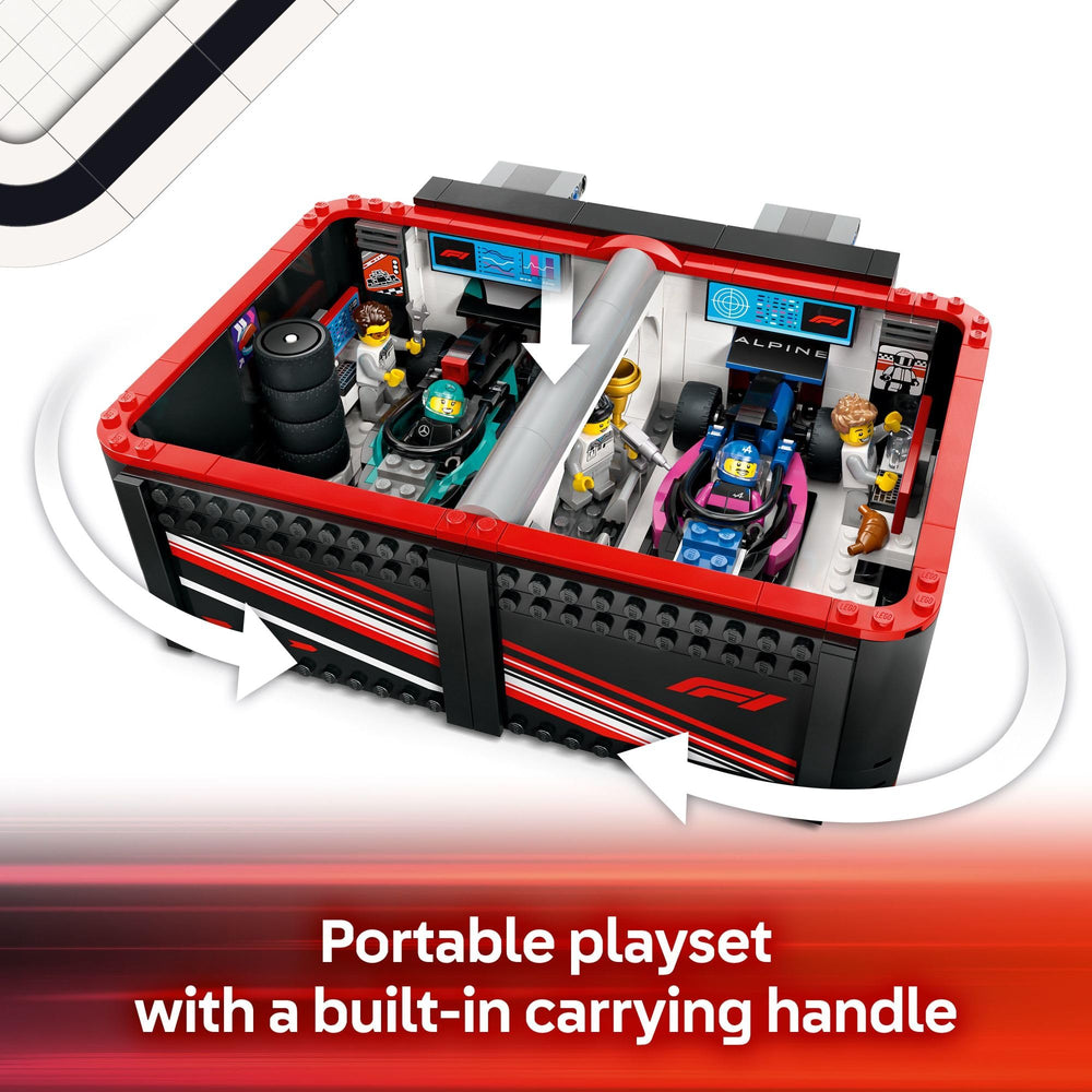 LEGO City F1 Mercedes-AMG car for authentic racing play.