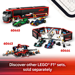 LEGO City F1 race car assembled model ready for display