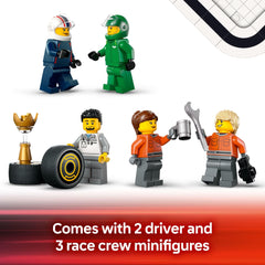 LEGO City F1 trophy included to celebrate racing victories