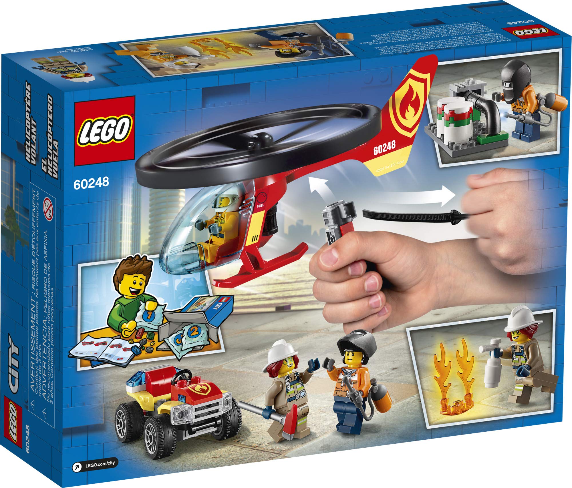 LEGO City Fire Helicopter Response compact build set makes a great gift.