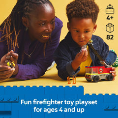 LEGO City Fire Ladder Truck with firefighters for rescue storytelling