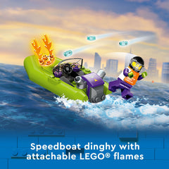 LEGO City Fire Rescue Boat 60373 floatable boats enable poolside storytelling