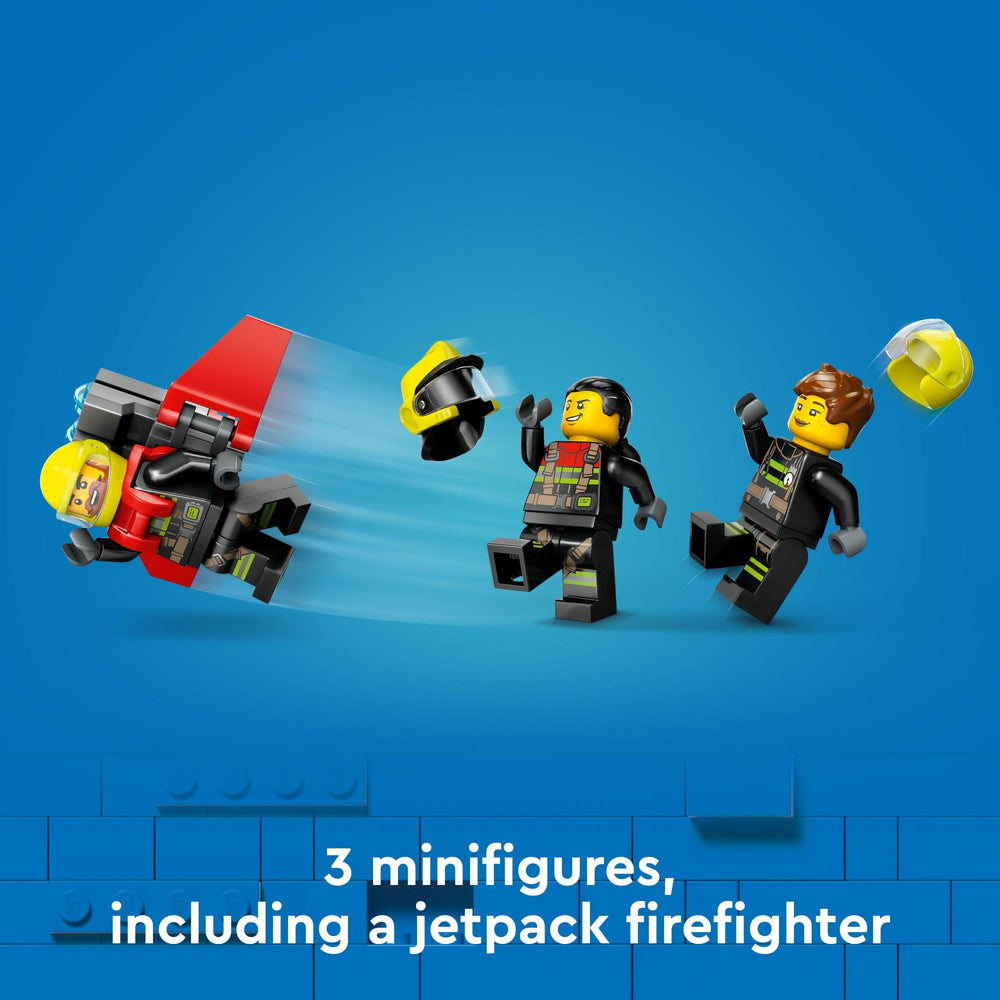 LEGO City Fire Rescue Plane 60413 opening rear cargo door for easy gear access