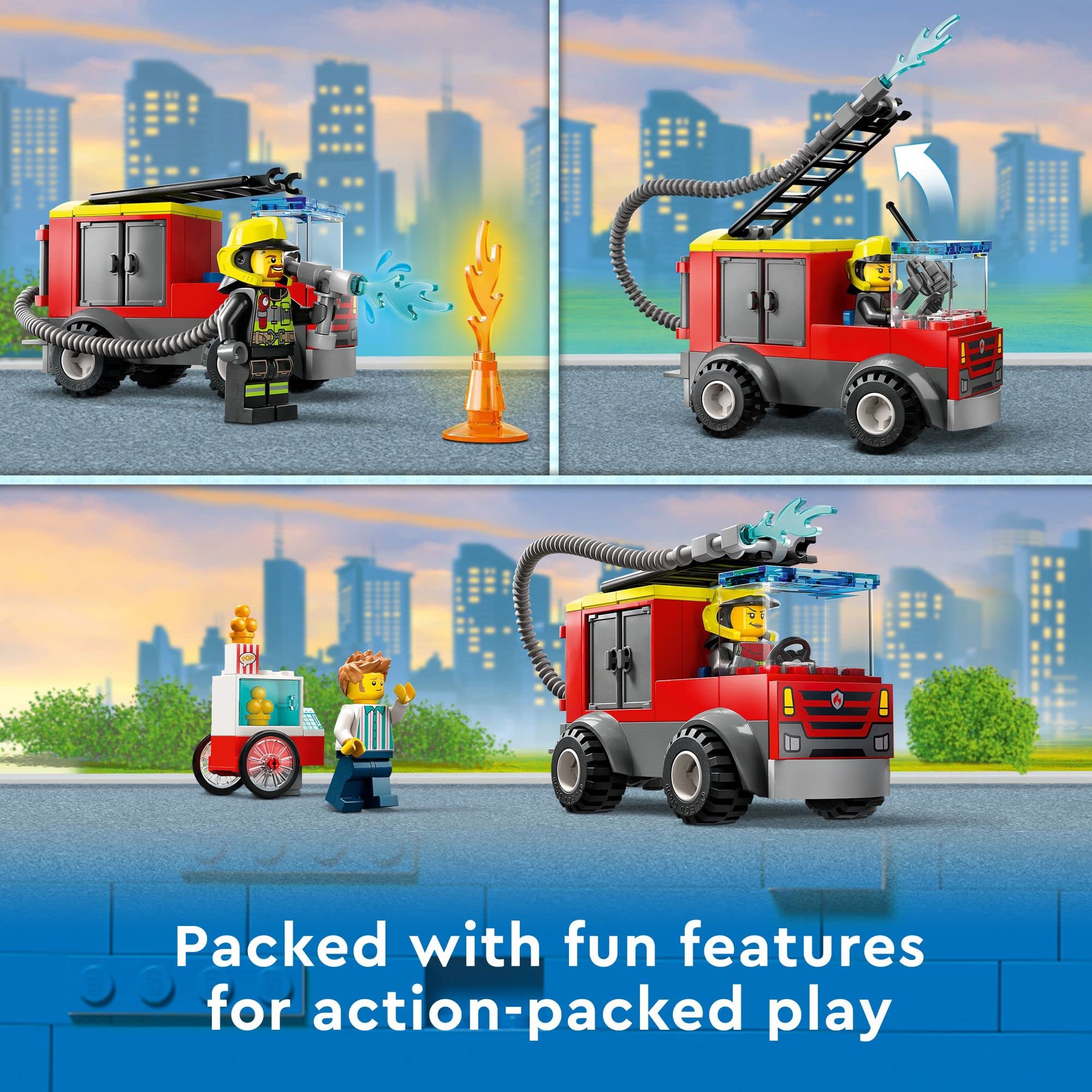 LEGO City 60375 sleeping quarters support realistic shift changes during play