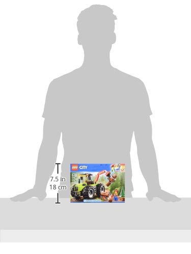 LEGO City Forest Tractor 60181 lumberjack figure sparks role-play adventures.