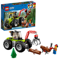 LEGO City Forest Tractor 60181 with moving arm and claw for imaginative forest chores.