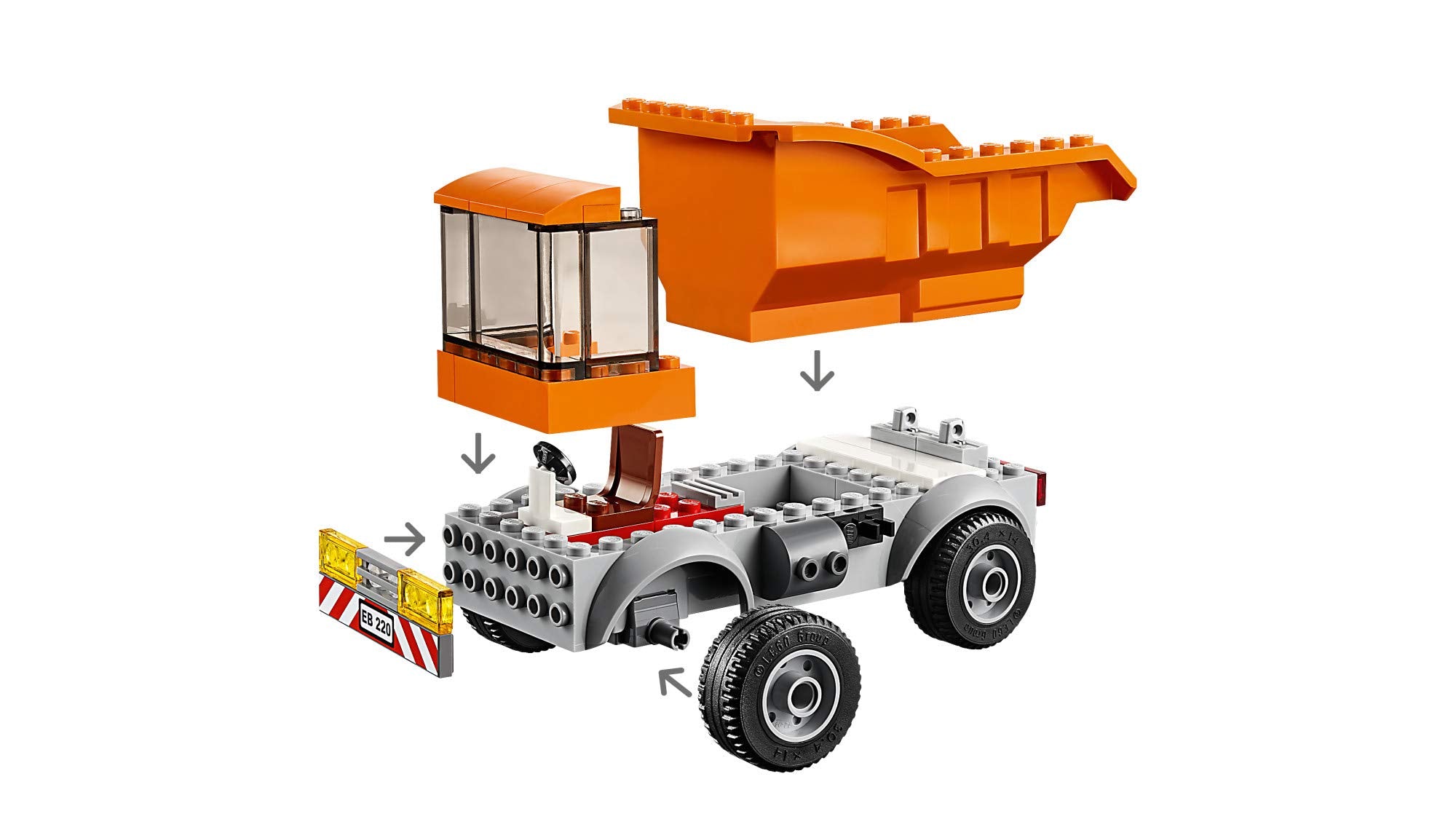 LEGO City Garbage Truck 60220 assembly parts and building fun.