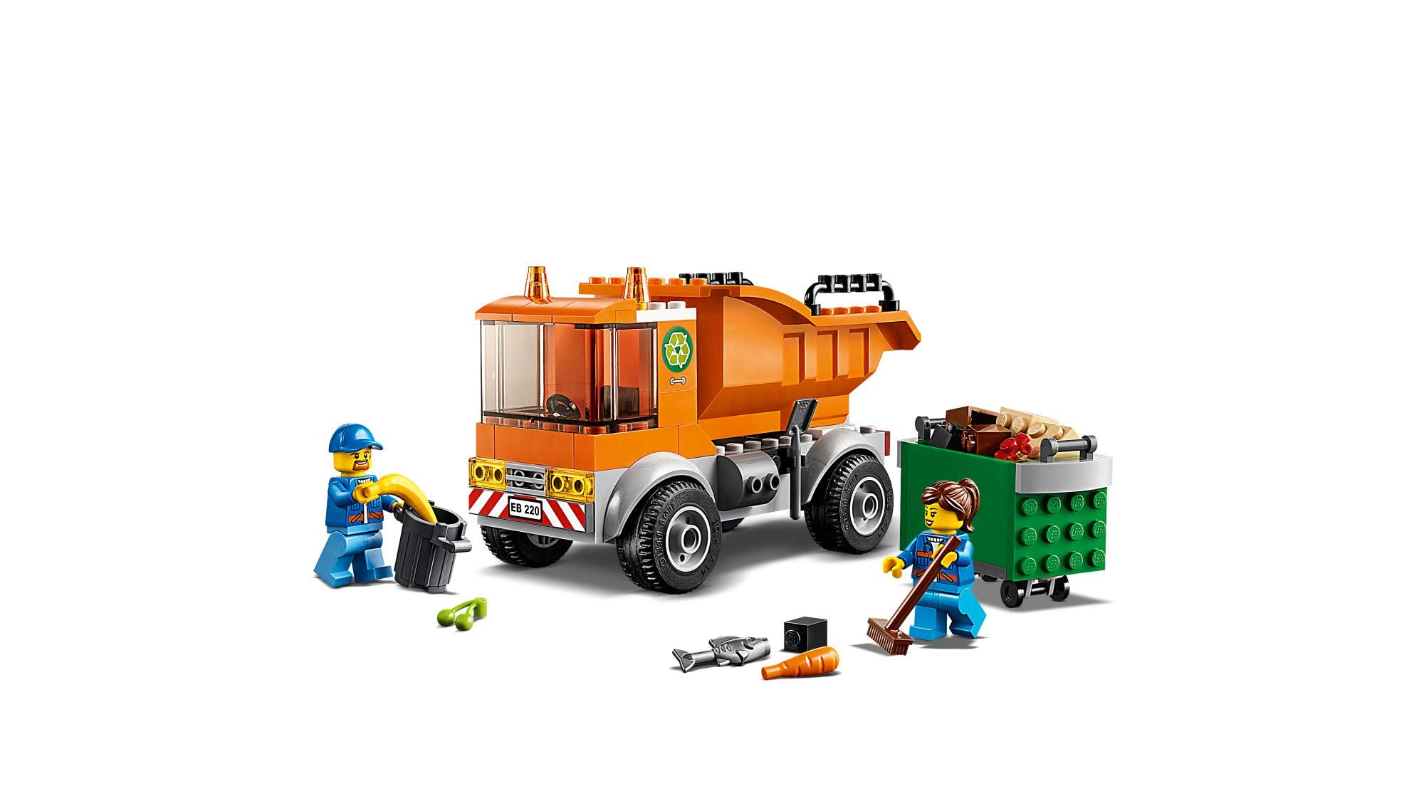 LEGO City Garbage Truck 60220 instruction guide and starter base.