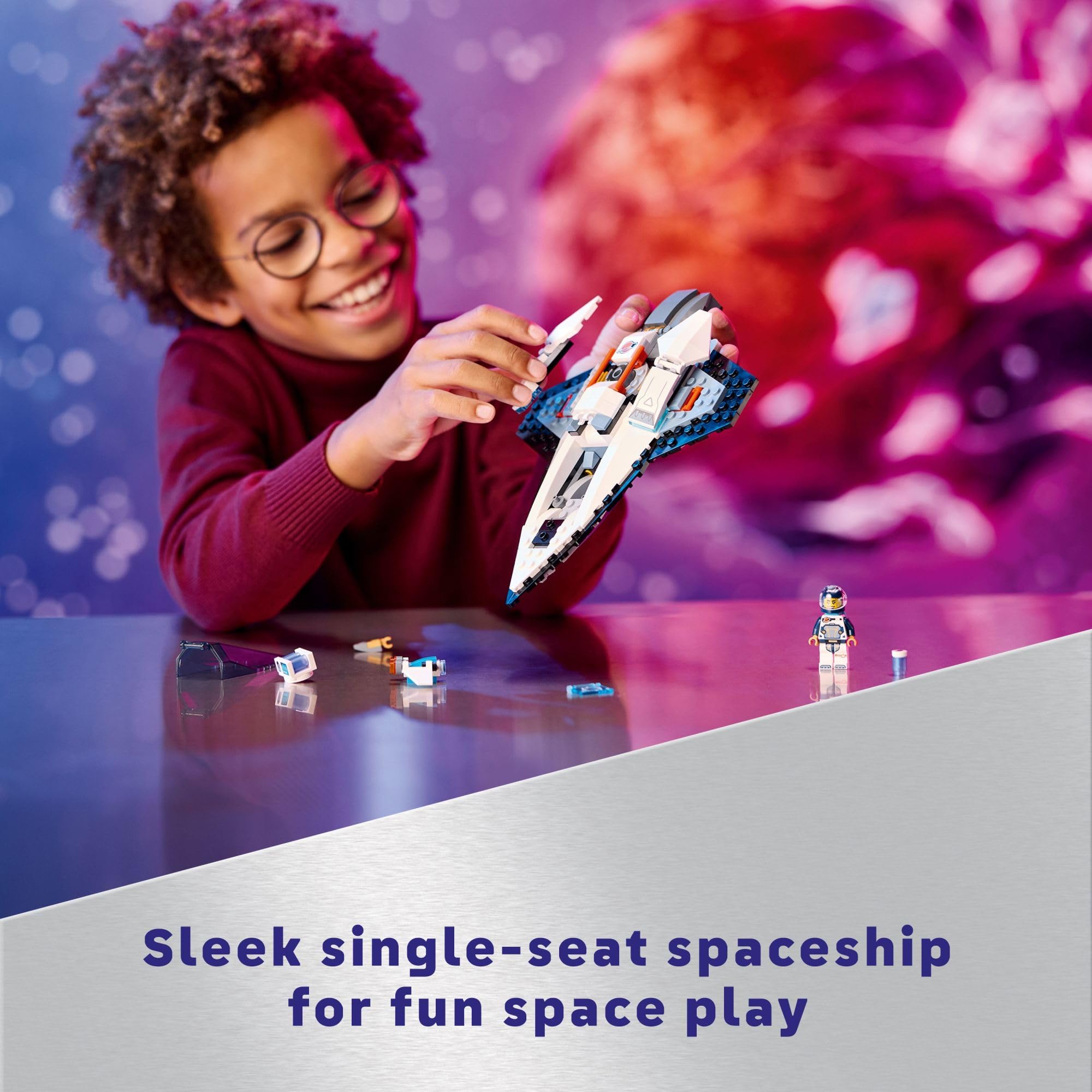 LEGO City Interstellar Spaceship astronaut-figure highlights adventurous space exploration