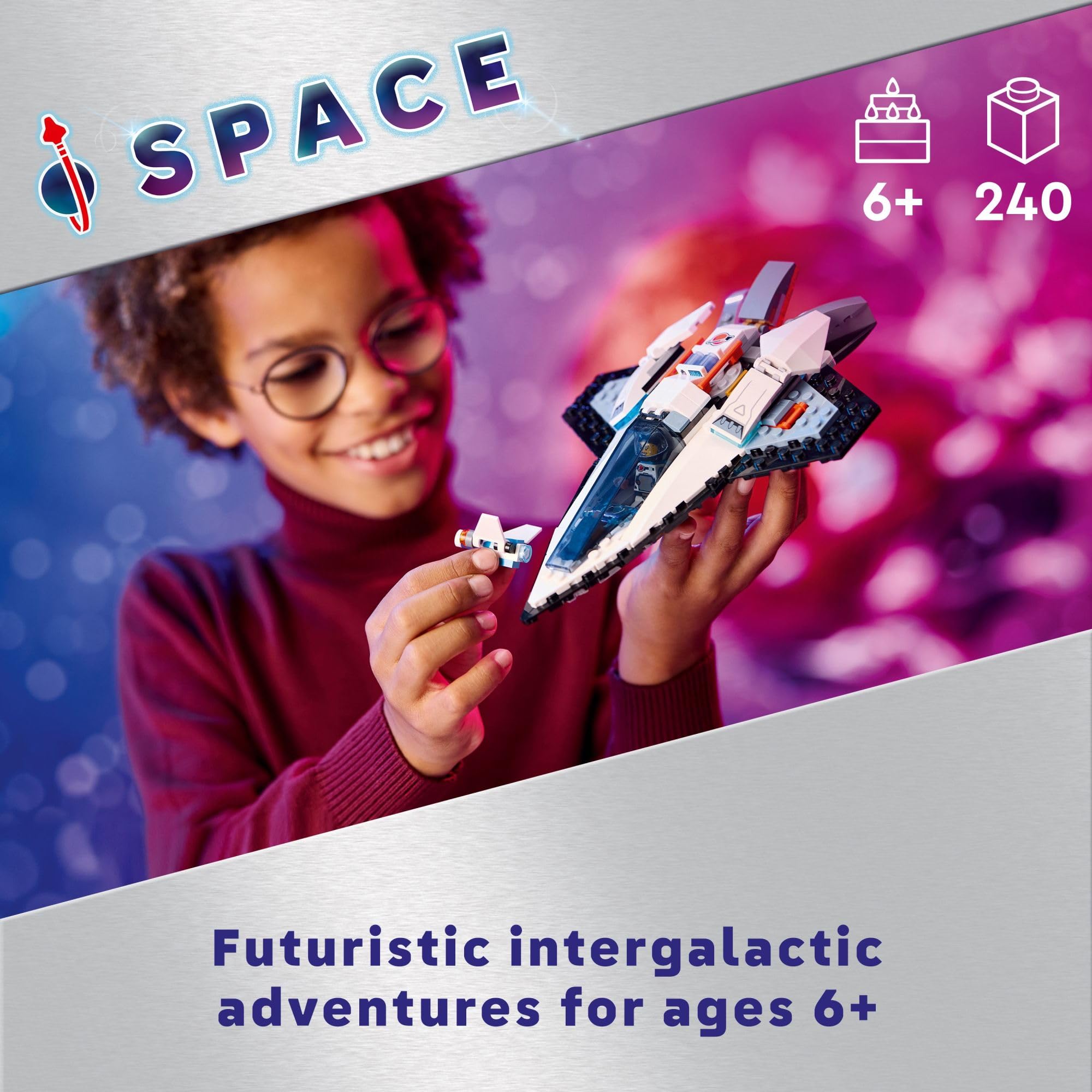 LEGO City Interstellar Spaceship drone-jetpack demonstrates transformation for action-packed missions