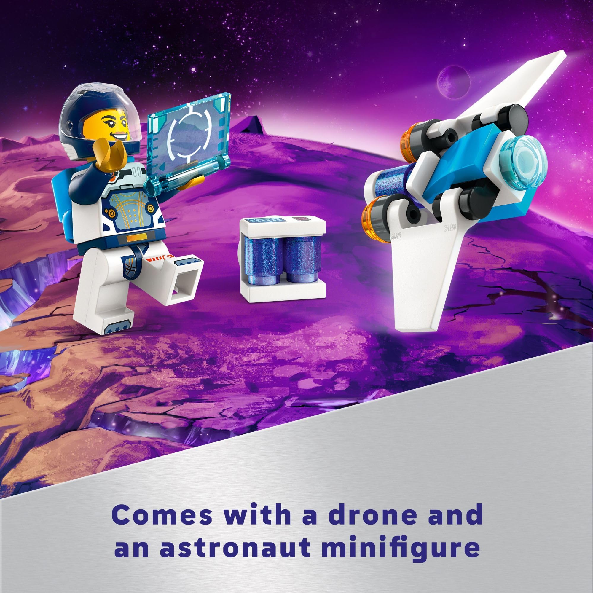 LEGO City Interstellar Spaceship fold-out-thrusters energize pretend space travel