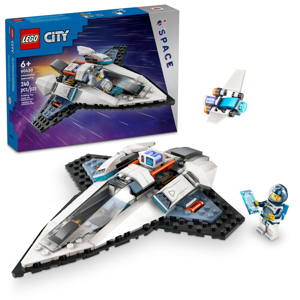 LEGO City Interstellar Spaceship model showcases a sleek spacecraft for imaginative play and storytelling