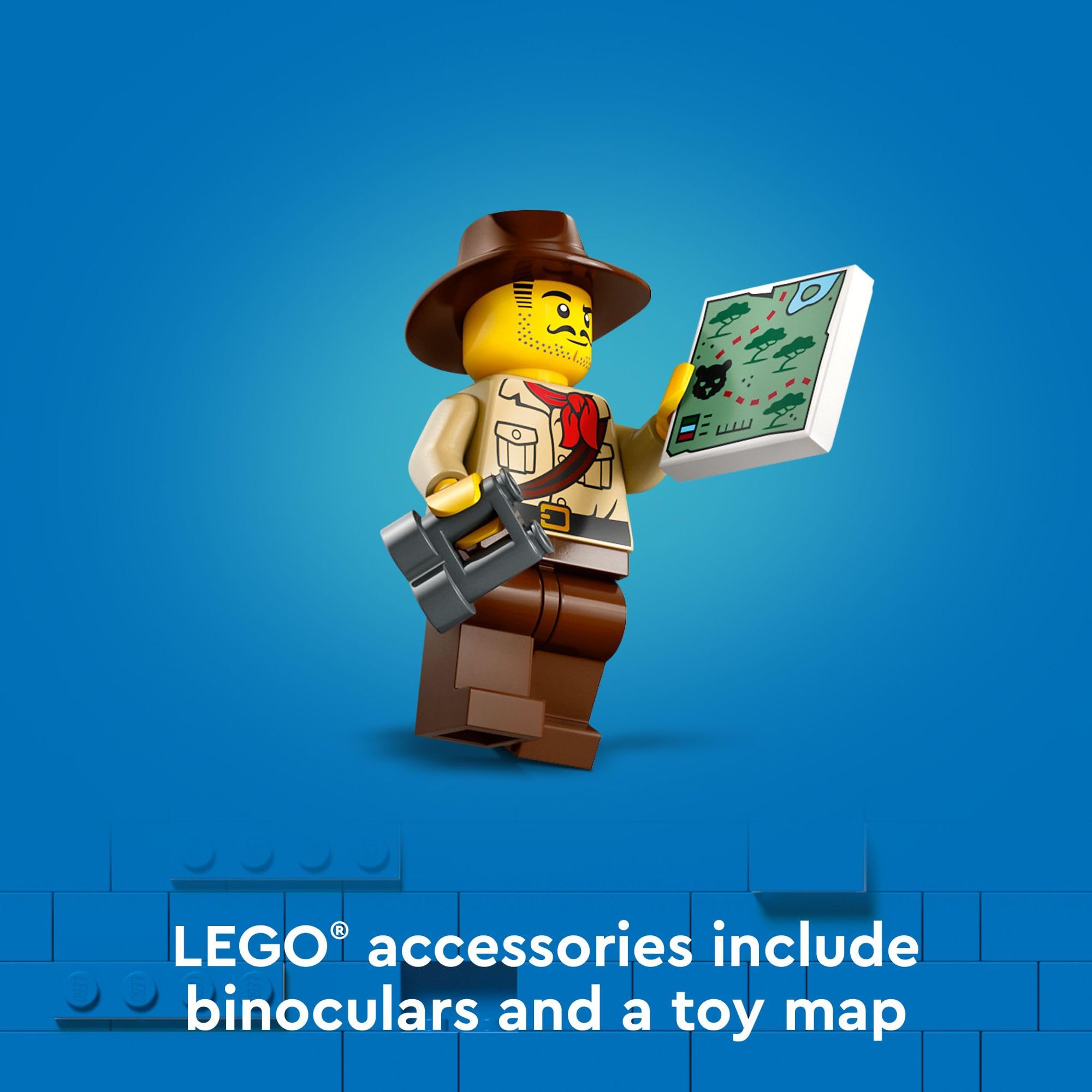 LEGO City Jungle Cave setting with explorer accessories for storytelling