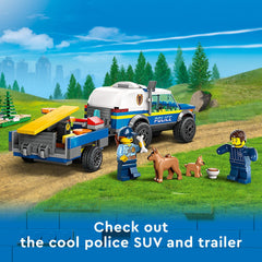LEGO City 60369 puppy figures spark imaginative canine missions during playtime.