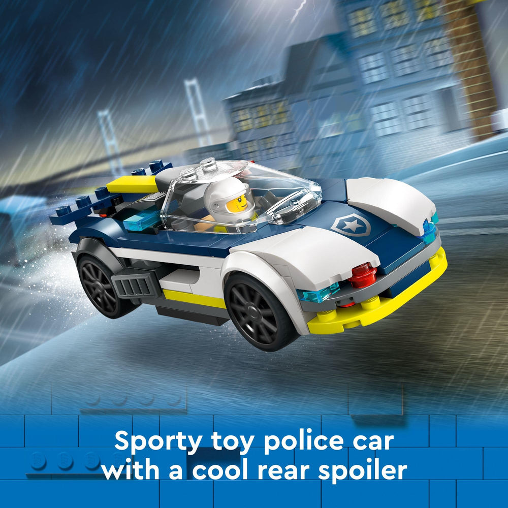 LEGO City Police Officer Minifigure for role-play storytelling.