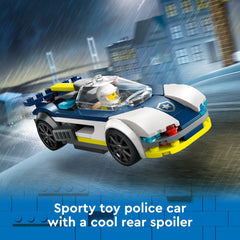 LEGO City Police Officer Minifigure for role-play storytelling.