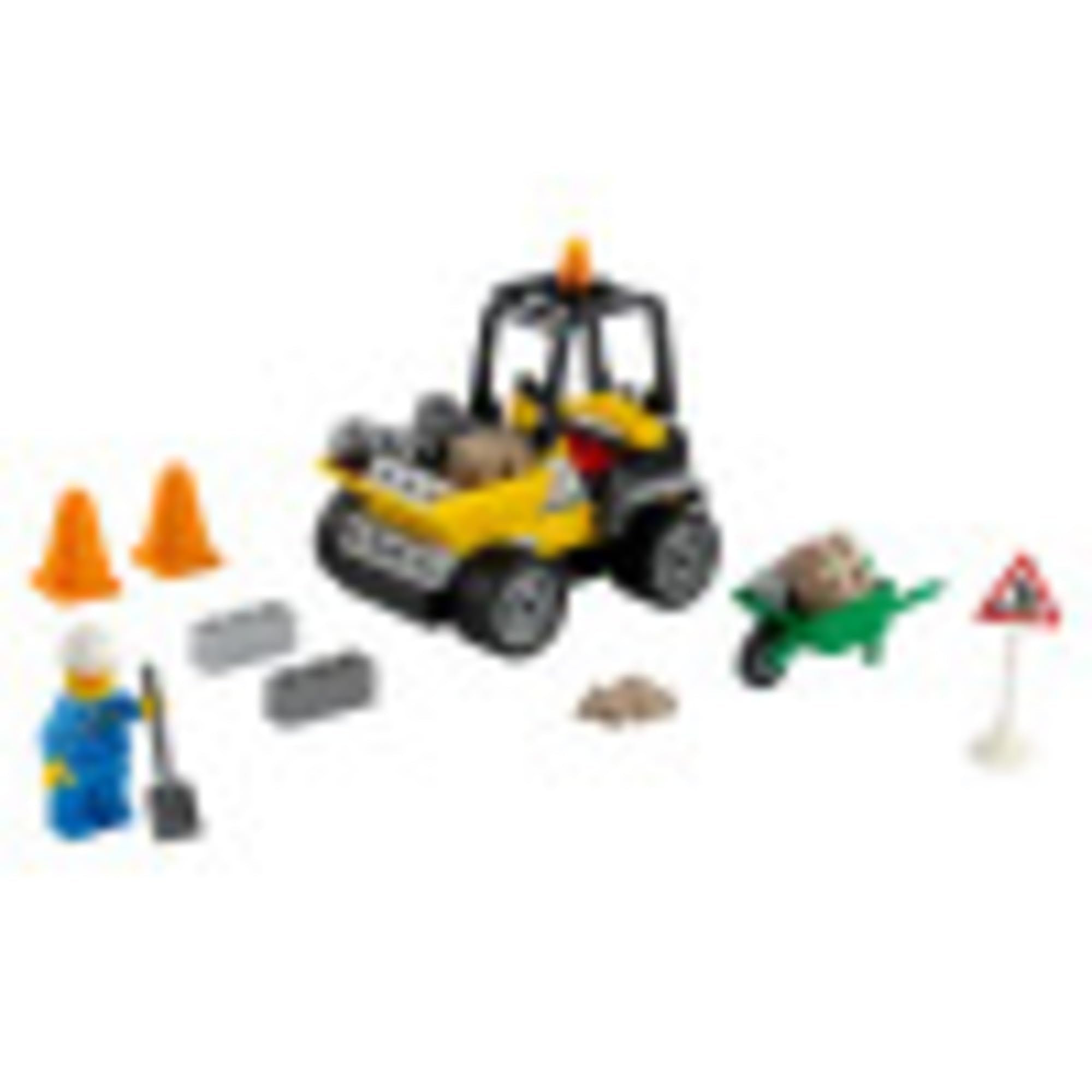 LEGO City Roadwork Truck 60284 tipping bucket for loading pretend materials