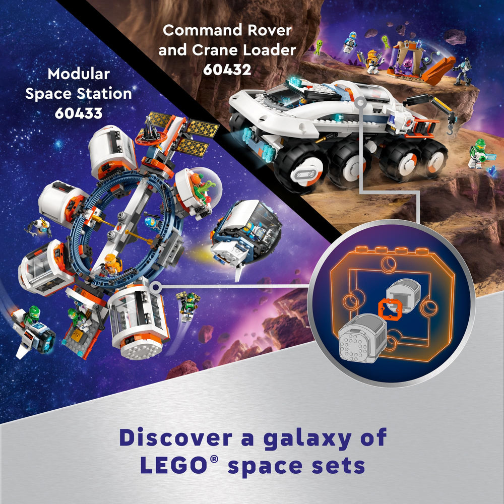 LEGO City Space Base air-lock connection ready for expanding sets