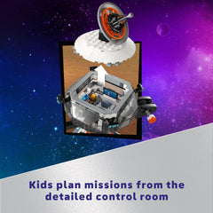 LEGO City Space Base equipment carousel for organized tool access