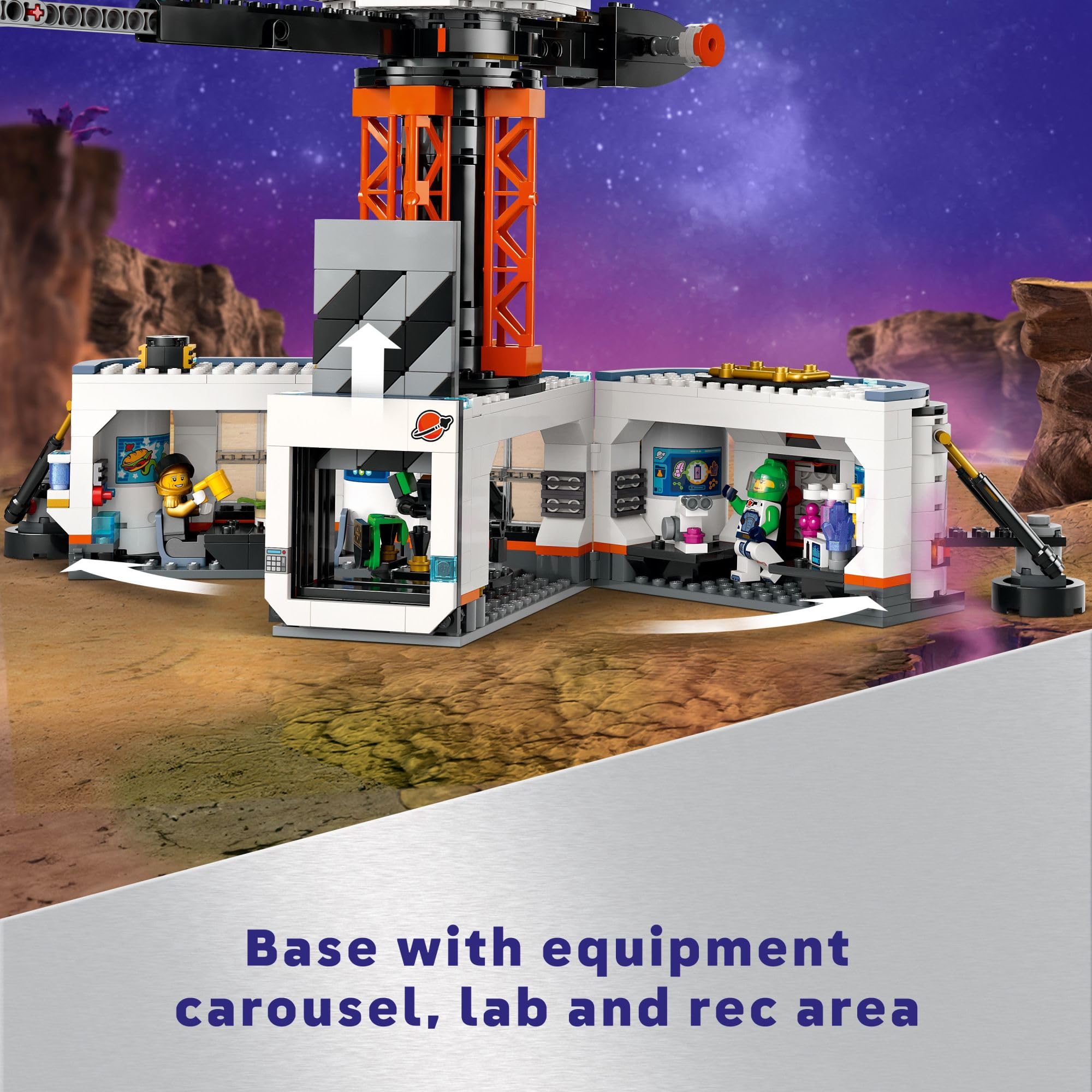 LEGO City Space Base science lab inviting hands-on exploration