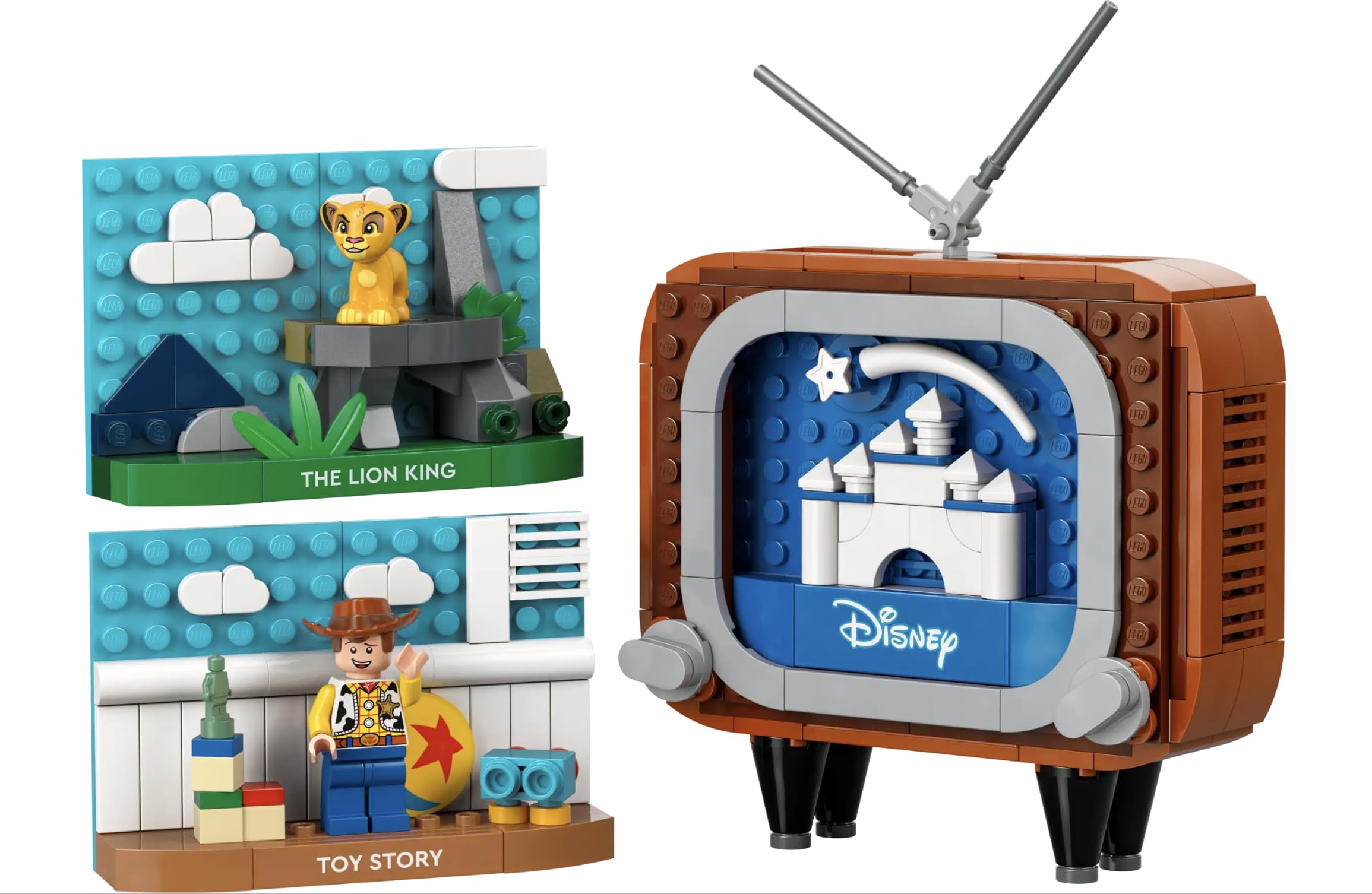 LEGO Classic Animation Scenes 40774 retro TV display for nostalgic display and play