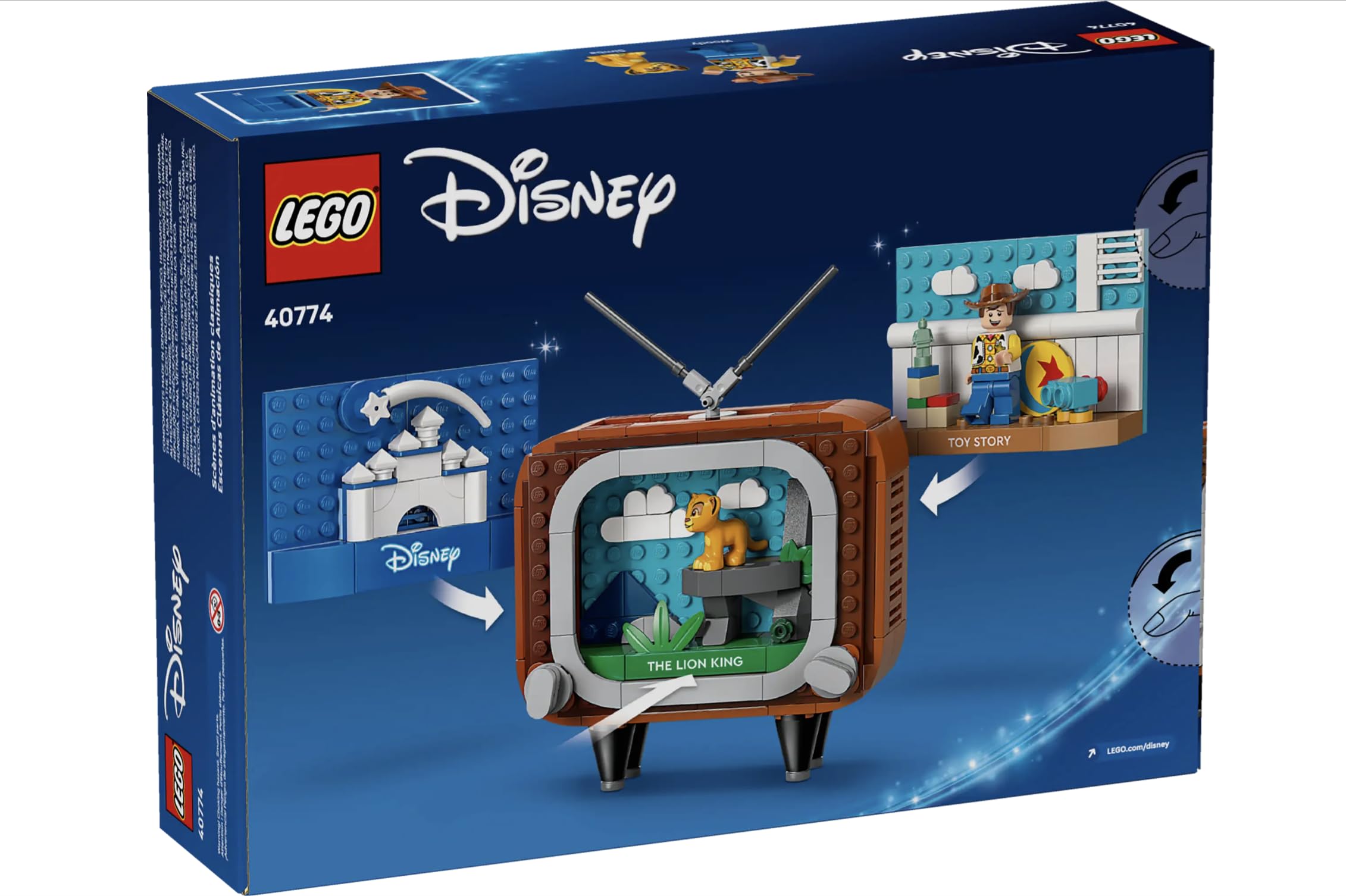 LEGO Classic Animation Scenes 40774 Woody and Simba minifigures for story-driven play