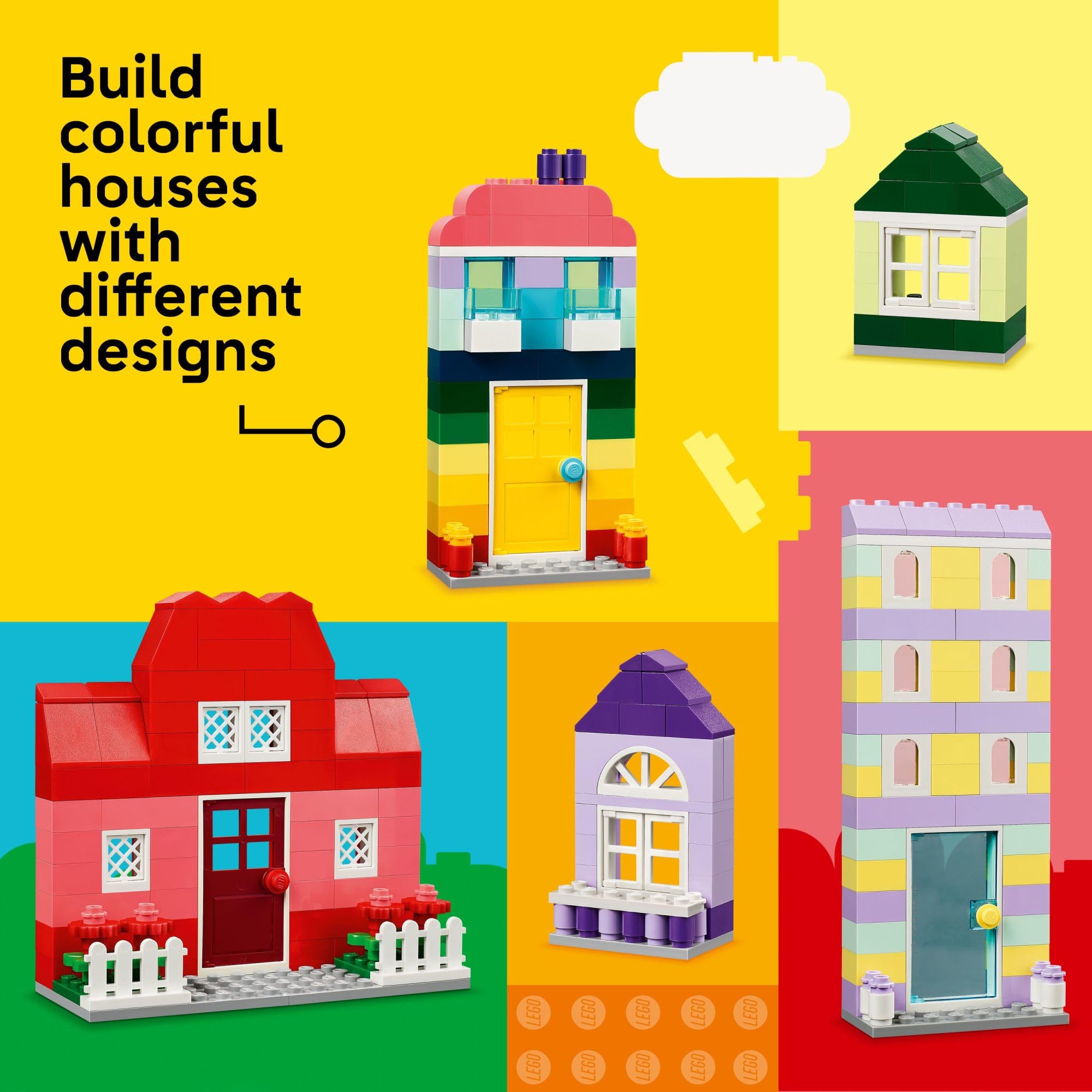LEGO Classic Creative Houses doors and windows swap for fresh designs.