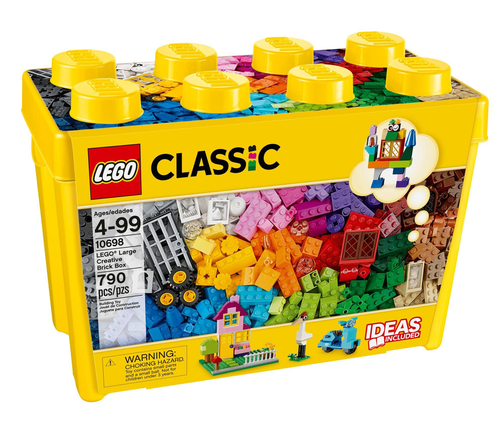 LEGO Classic 10698 packaging doubles as brick storage