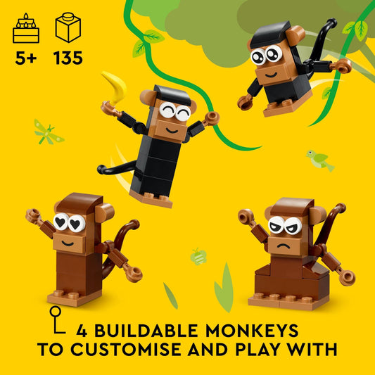 LEGO Classic Monkey Fun 11031 buildable tree and branches for hands-on forest adventures.