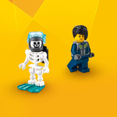 LEGO Creator 3in1 Sunken Treasure Mission coral reef with diver and cave scene