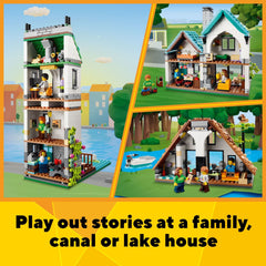 LEGO Creator Cozy House family room and kitchen interior for storytelling.