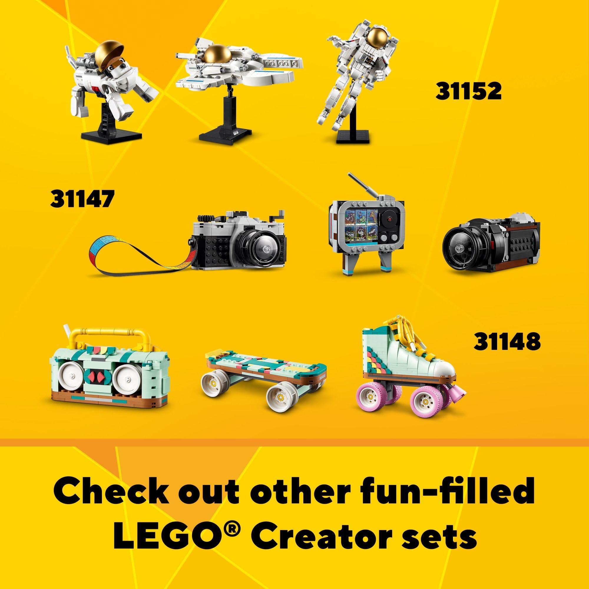 LEGO Creator 3-in-1 box with 420 pieces supports creative building play.
