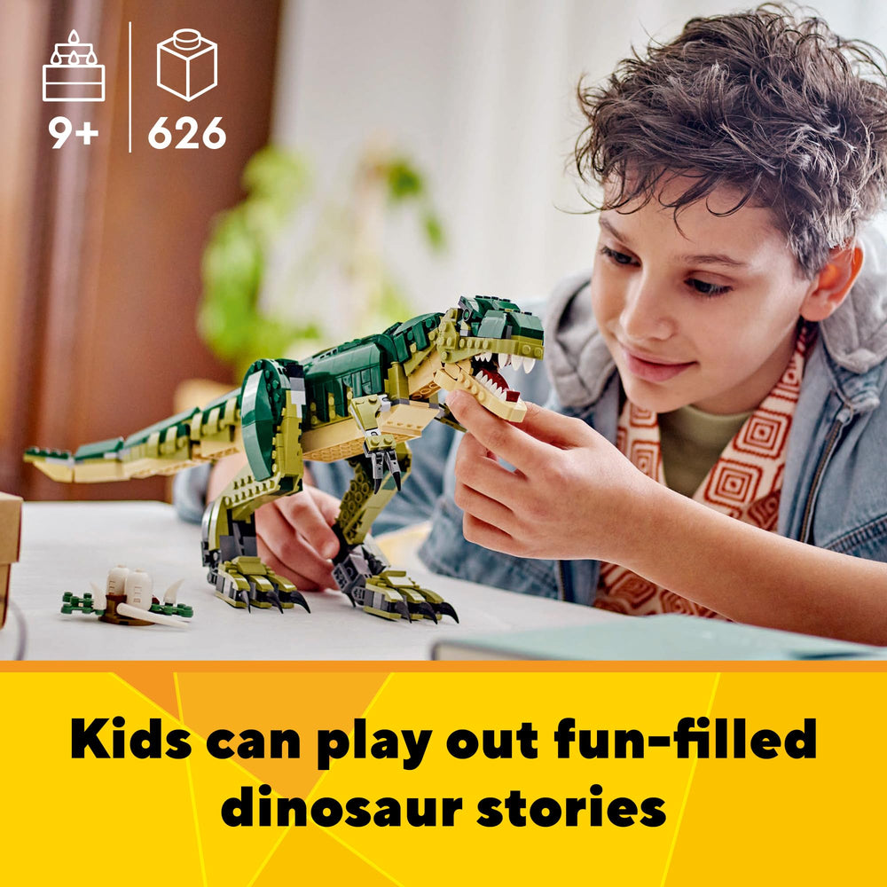LEGO Creator 3-in-1 Pterodactyl with movable wings for soar-worthy adventures.