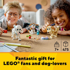 LEGO Creator 3in1 Adorable Dogs rebuild into Husky and Long-haired Dachshund for variety