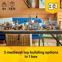 LEGO Creator 3-in-1 Medieval Castle great hall interior for adventurous play.