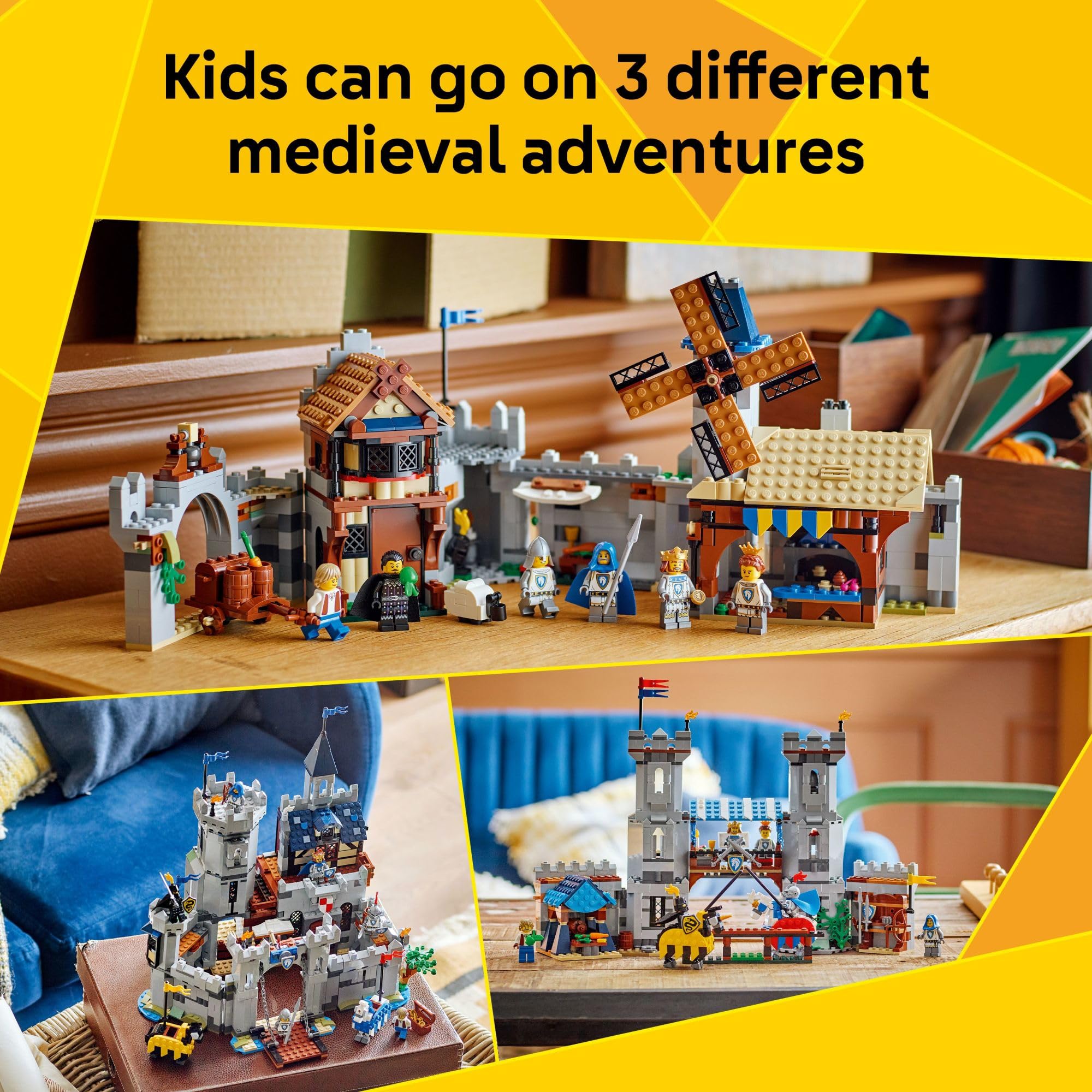 LEGO Creator 3-in-1 stable with horses inviting dynamic battles and exploration.