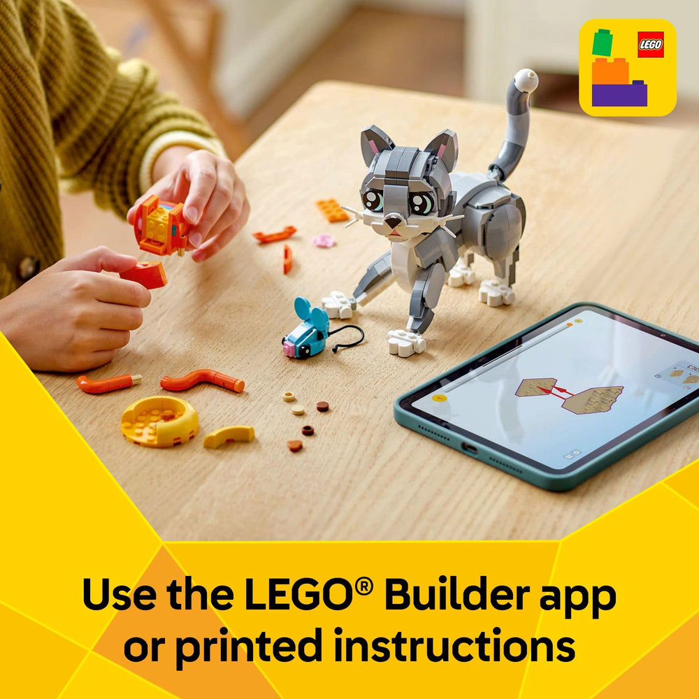 LEGO Creator 3in1 Box highlights three build options in one set.