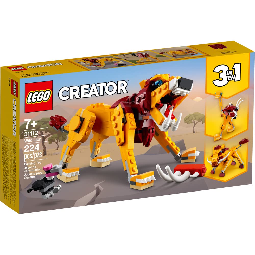 LEGO Creator 3in1 Ostrich model with movable neck and legs for action play.