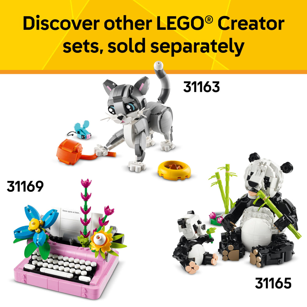 LEGO Creator 3-in-1 box with 326 pieces for versatile builds