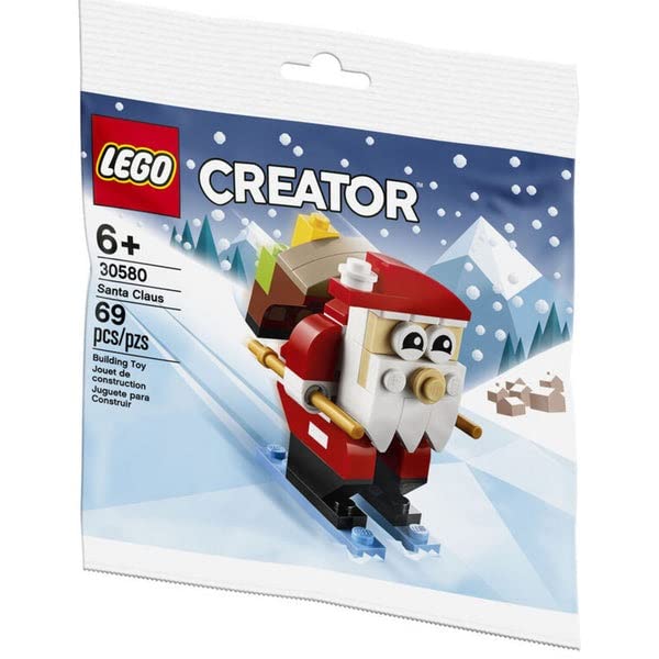 LEGO Creator build process close-up showing 69 pieces, inspiring hands-on holiday crafting.
