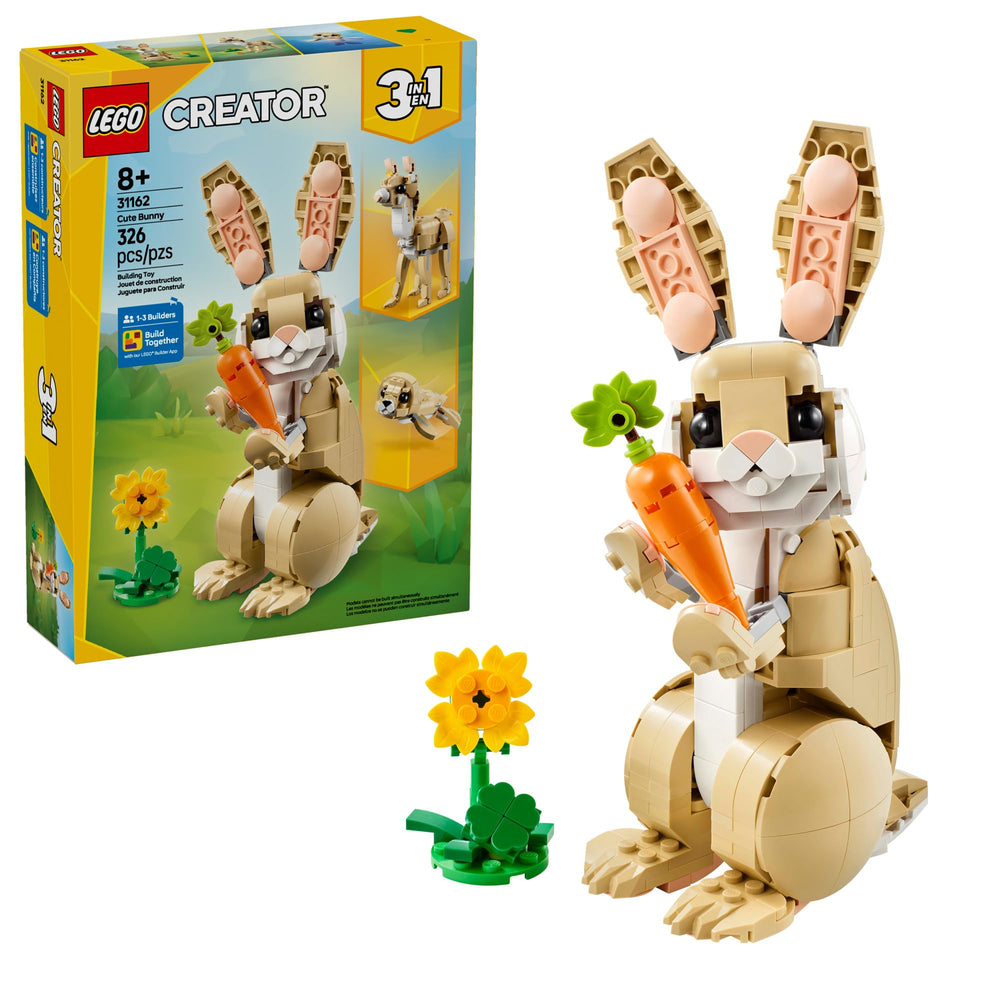 LEGO Creator Cute Bunny figure with posable limbs for imaginative play