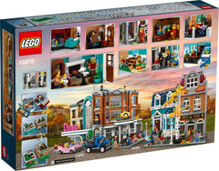 LEGO Creator Expert Bookshop 10270 includes five minifigures for storytelling