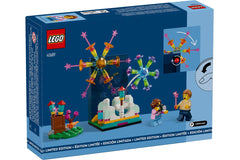 LEGO Creator Firework Celebrations models showcase vibrant colors for a festive display.