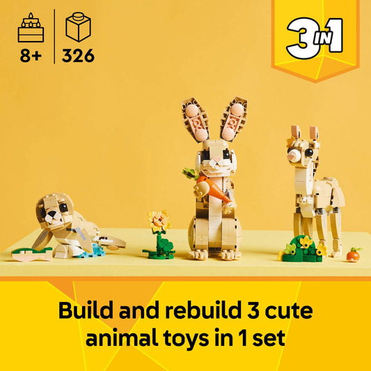 LEGO Creator Llama toy with movable ears and tail for interactive storytelling