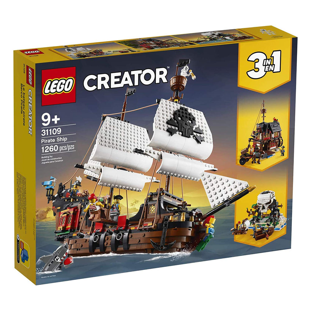 LEGO Creator Pirate Ship cannons in action boost imaginative battles.