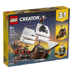 LEGO Creator Pirate Ship cannons in action boost imaginative battles.