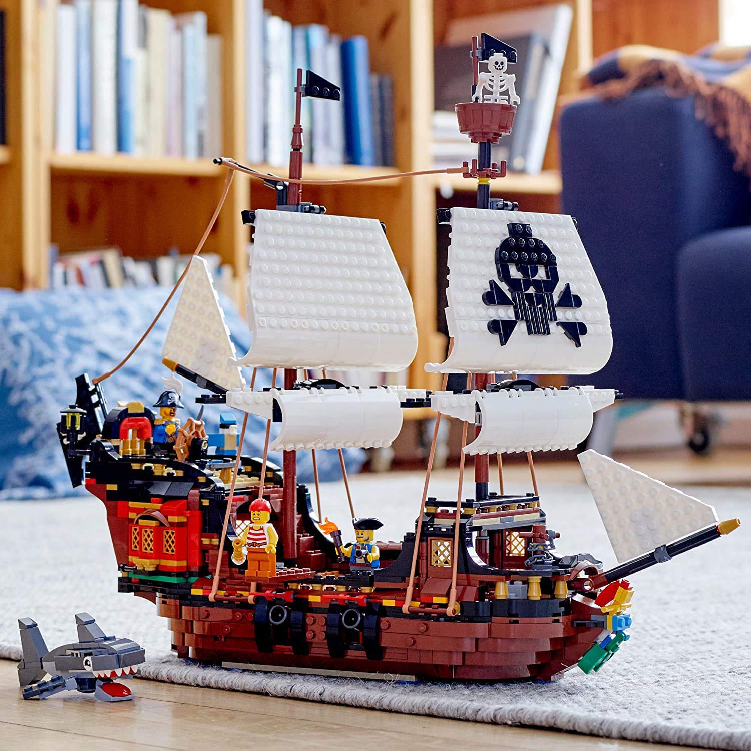 LEGO Pirates Inn building view invites cozy interior rebuilds.