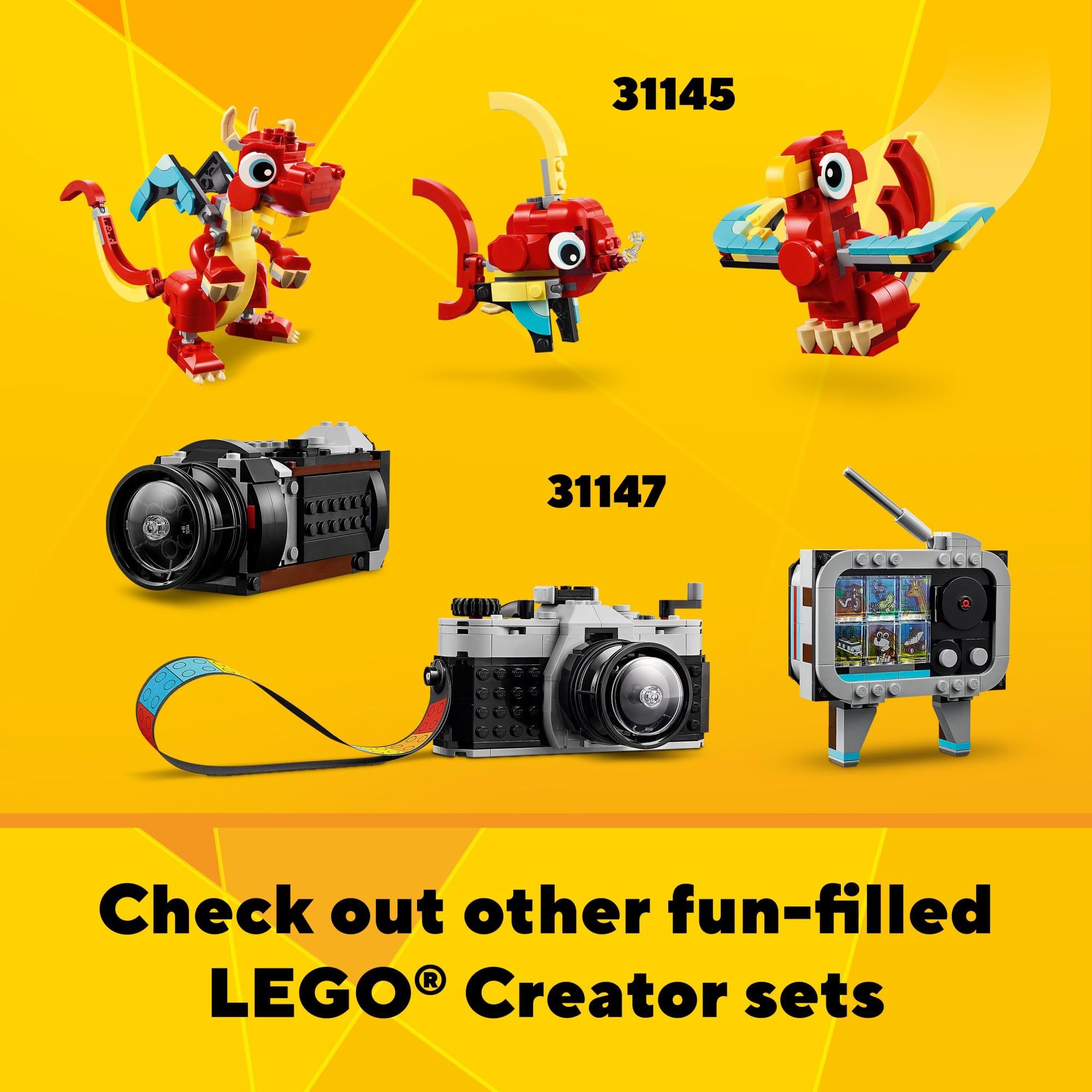 LEGO Creator SUV car model for compact family-style play
