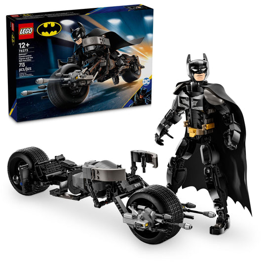 LEGO DC Batman Bat-Pod Bike with poseable figure for dramatic action poses